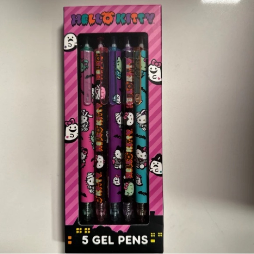 Hello Kitty Sanrio Halloween Gel Pen Set of 5